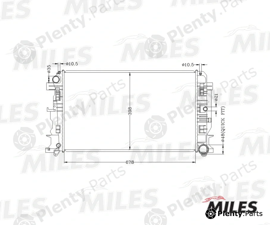Miles ACRB200 — Radiator, engine cooling