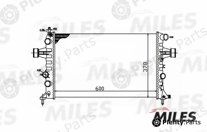 Miles ACRM034 — Radiator, engine cooling