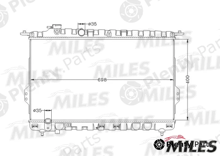 Miles ACRB073 — Radiator, engine cooling