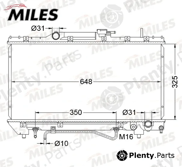 Miles ACRB592 — Radiator, engine cooling