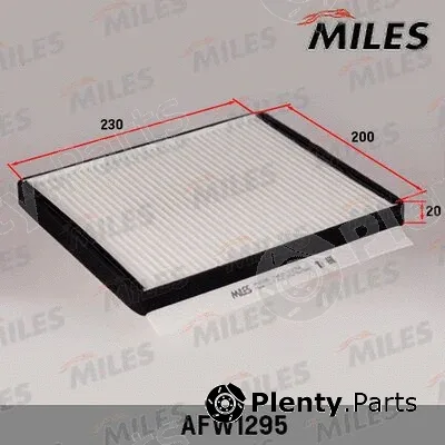 Miles AFW1295 — Filter, cabin air
