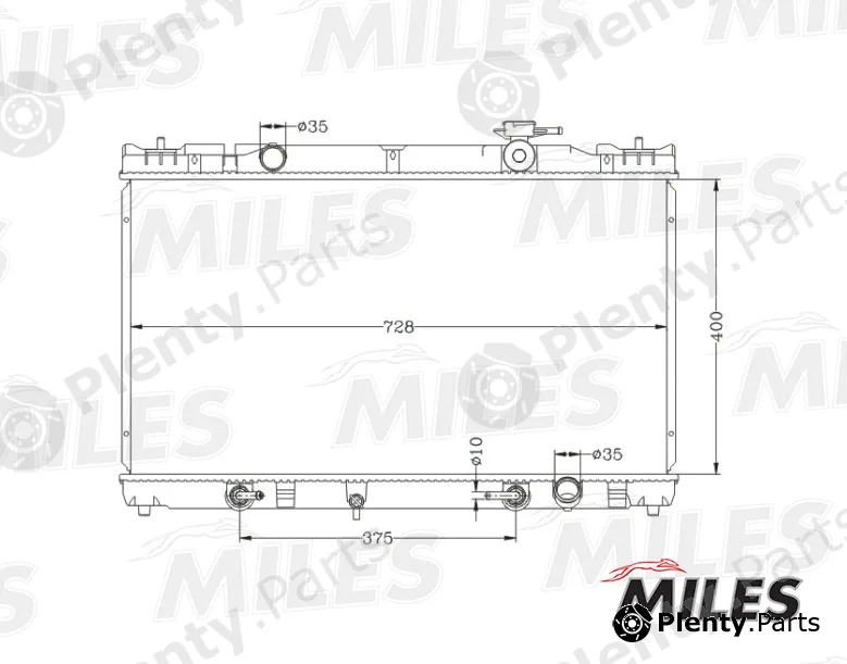 Miles ACRB051 — Radiator, engine cooling