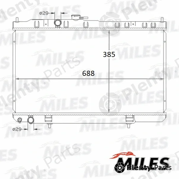 Miles ACRB083 — Radiator, engine cooling