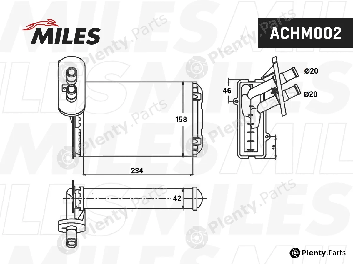 Miles ACHM002 — Heat Exchanger, interior heating