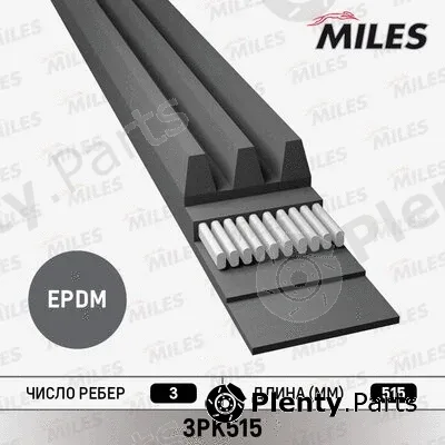 Miles 3PK515 — V-Ribbed Belt