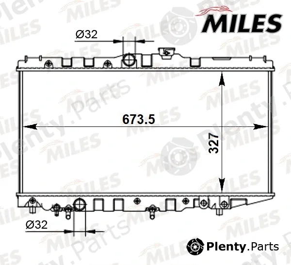 Miles ACRB279 — Radiator, engine cooling