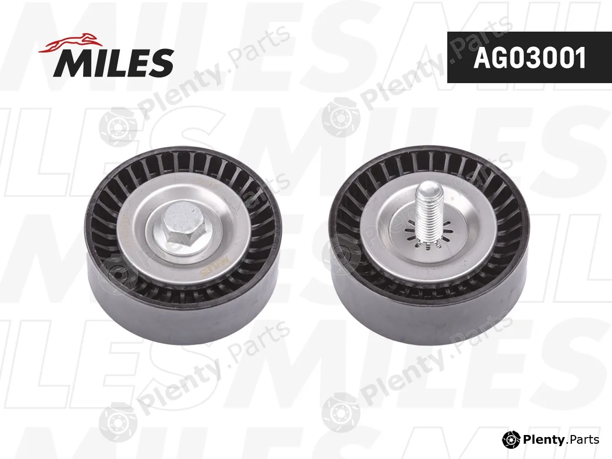 Miles AG03001 — Deflection/Guide Pulley, V-ribbed belt