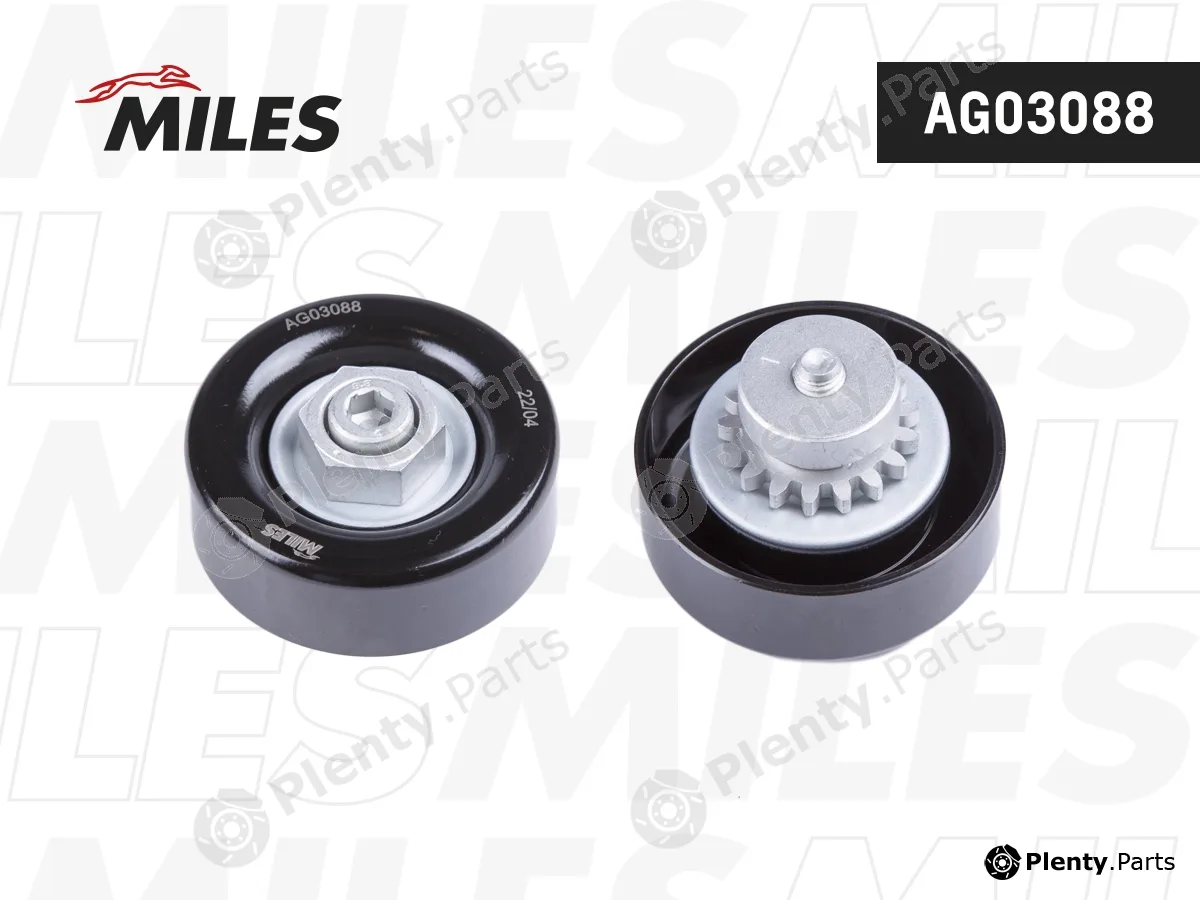 Miles AG03088 — Tensioner Pulley, V-ribbed belt