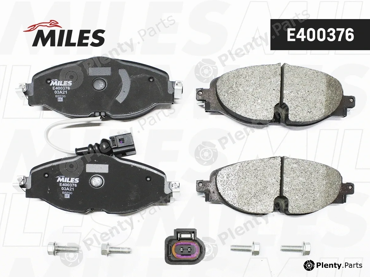 Miles E400376 — Brake Pad Set, disc brake