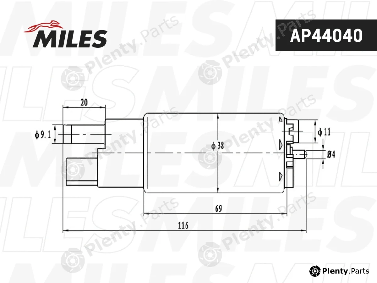 Miles AP44040 — Fuel Pump
