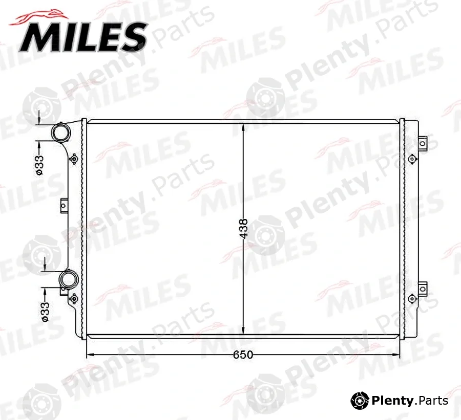 Miles ACRB338 — Radiator, engine cooling