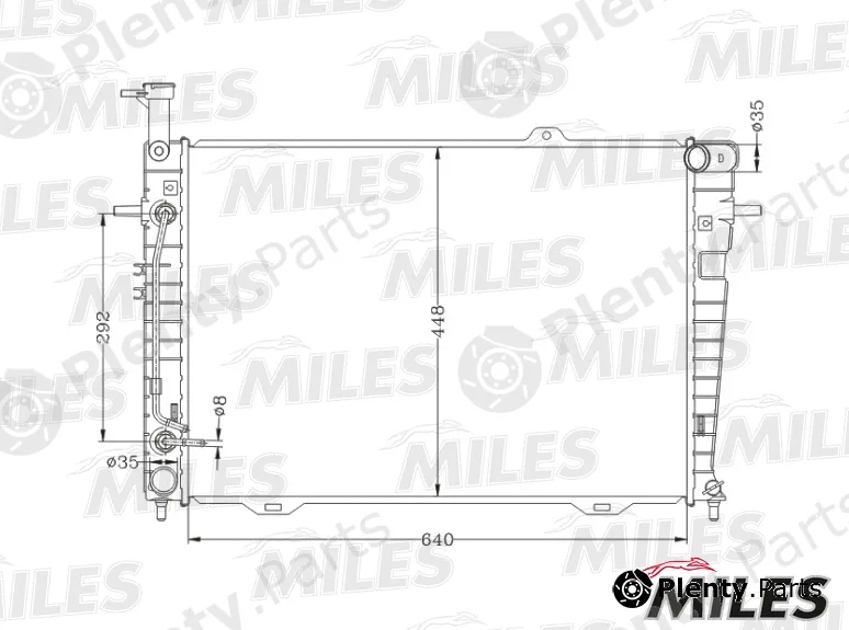 Miles ACRB352 — Radiator, engine cooling