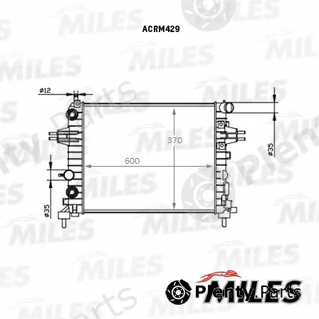 Miles ACRM429 — Radiator, engine cooling