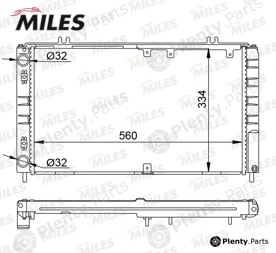 Miles ACRM556 — Radiator, engine cooling