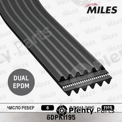 Miles 6DPK1195 — V-Ribbed Belt