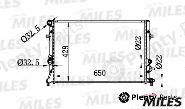 Miles ACRB167 — Radiator, engine cooling