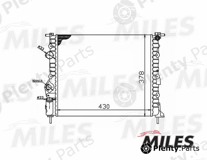 Miles ACRM006 — Radiator, engine cooling