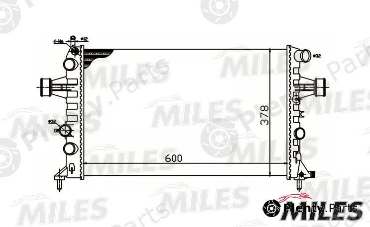 Miles ACRM080 — Radiator, engine cooling