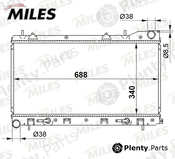 Miles ACRB316 — Radiator, engine cooling
