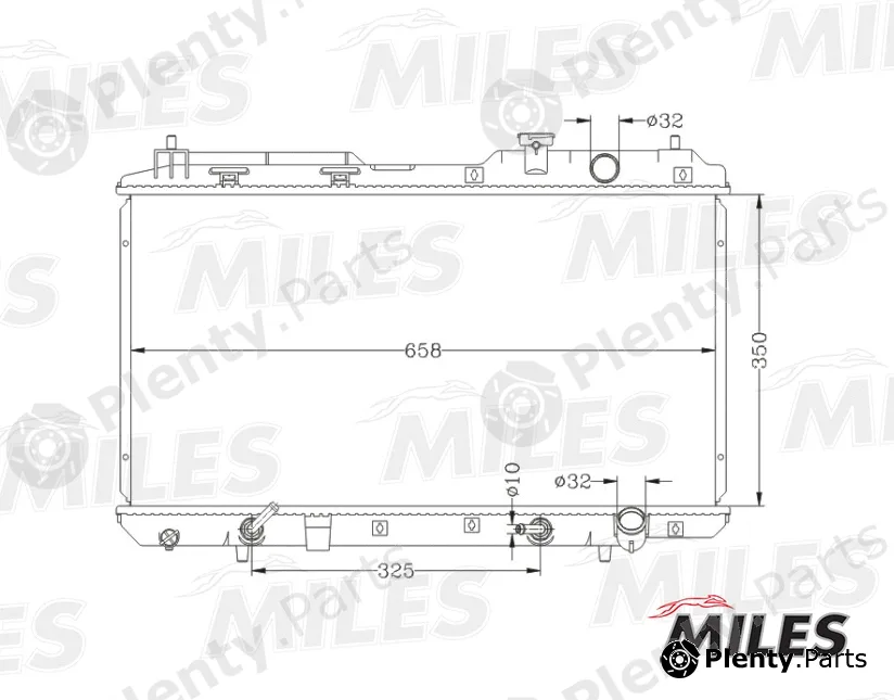 Miles ACRB040 — Radiator, engine cooling