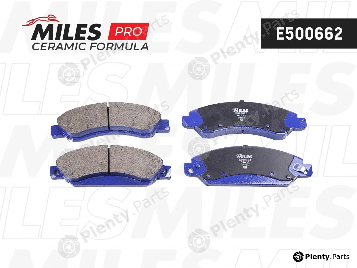 Miles E500662 — Brake Pad Set, disc brake