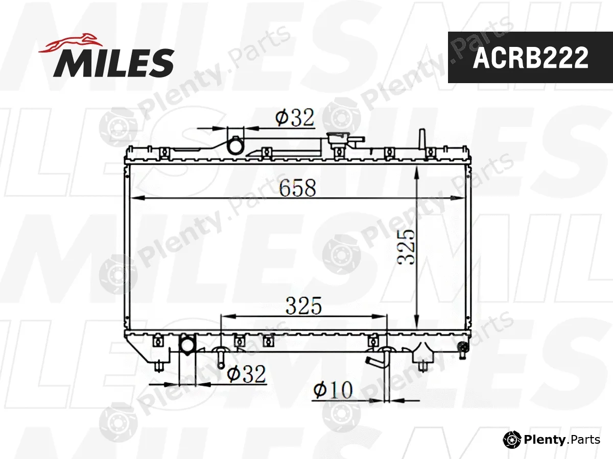 Miles ACRB222 — Radiator, engine cooling
