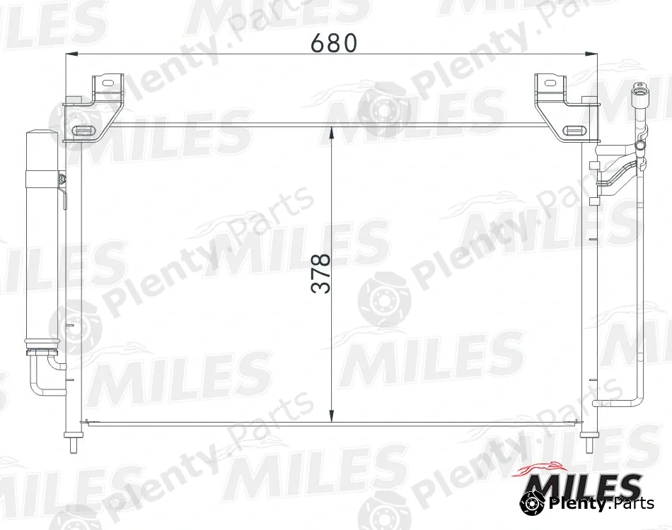 Miles ACCB084 — Condenser, air conditioning