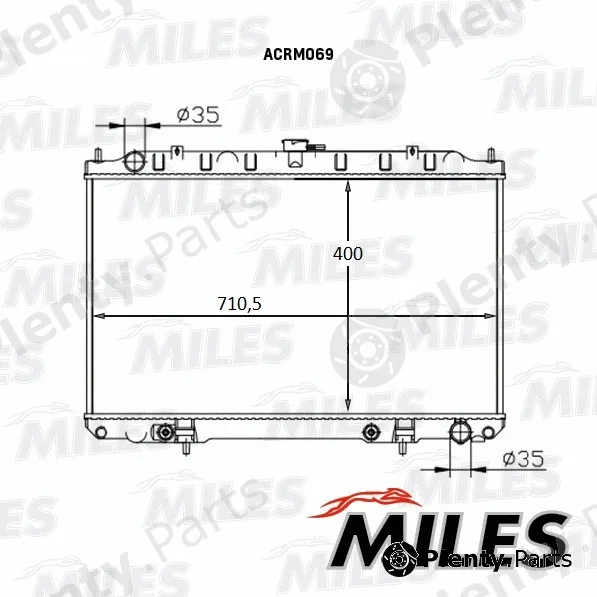 Miles ACRM069 — Radiator, engine cooling