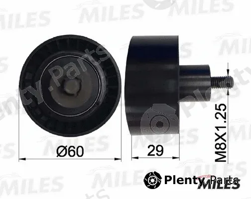 Miles AG02030 — Deflection/Guide Pulley, timing belt
