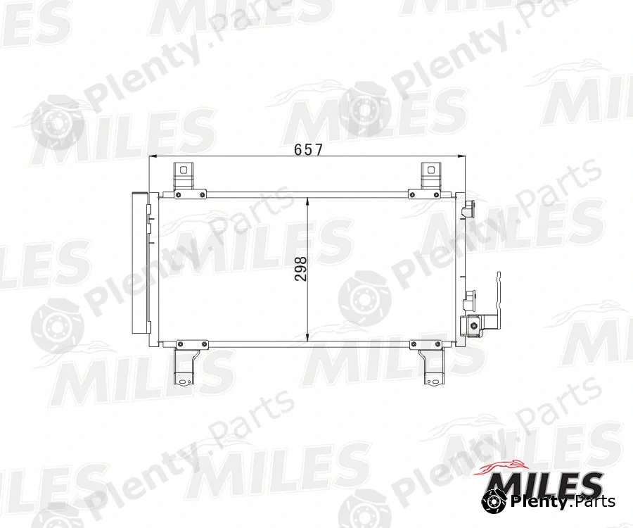 Miles ACCB068 — Condenser, air conditioning