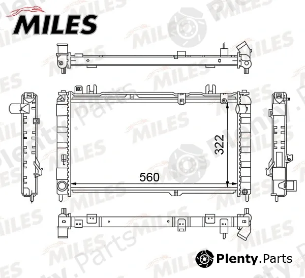 Miles ACRM532 — Radiator, engine cooling