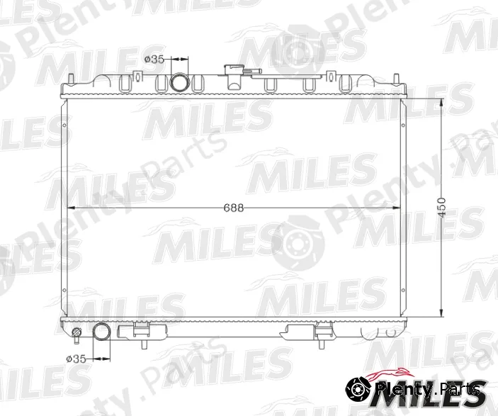 Miles ACRB195 — Radiator, engine cooling