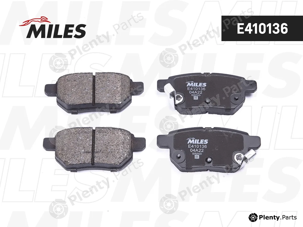 Miles E410136 — Brake Pad Set, disc brake