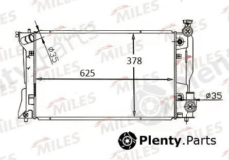 Miles ACRB191 — Radiator, engine cooling