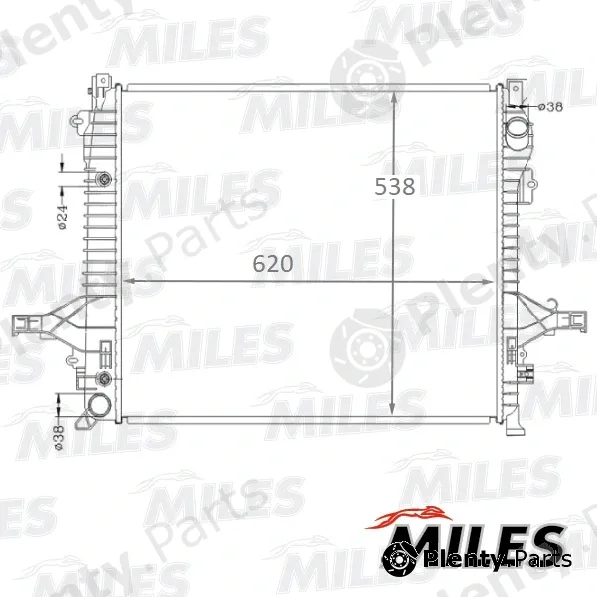 Miles ACRB106 — Radiator, engine cooling