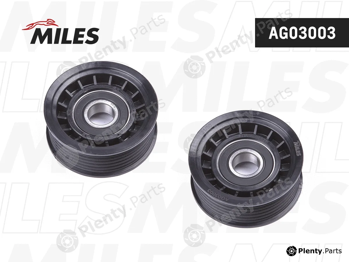 Miles AG03003 — Deflection/Guide Pulley, V-ribbed belt