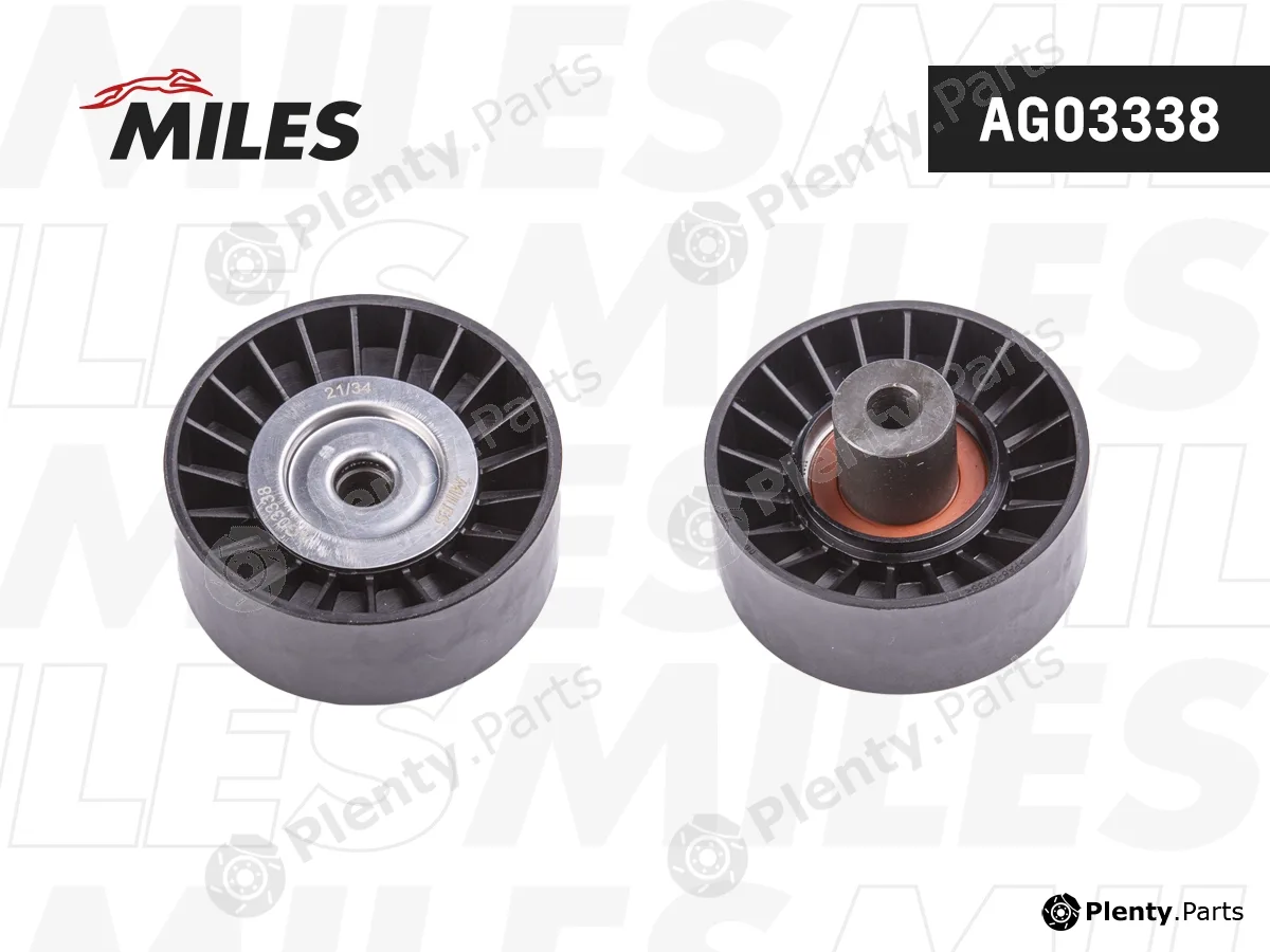 Miles AG03338 — Deflection/Guide Pulley, V-ribbed belt