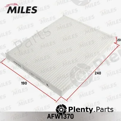 Miles AFW1370 — Filter, cabin air