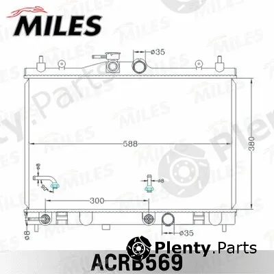 Miles ACRB569 — Radiator, engine cooling