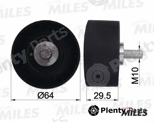 Miles AG02002 — Deflection/Guide Pulley, timing belt