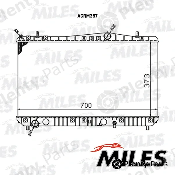 Miles ACRM357 — Radiator, engine cooling