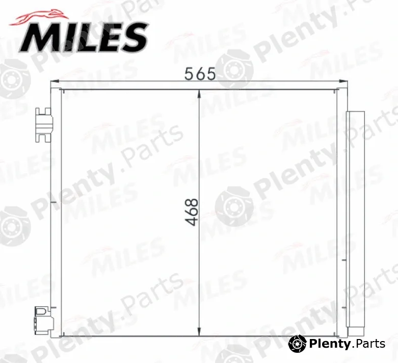 Miles ACCB173 — Condenser, air conditioning