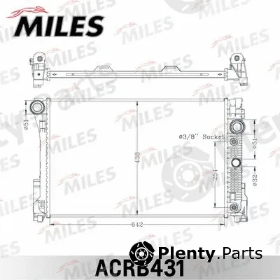 Miles ACRB431 — Radiator, engine cooling