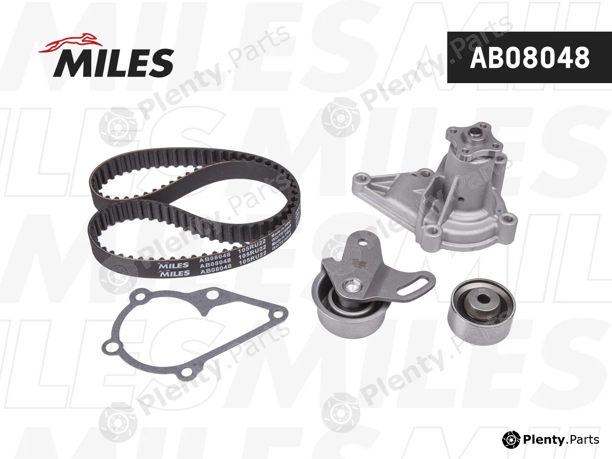 Miles AB08048 — Water Pump & Timing Belt Kit