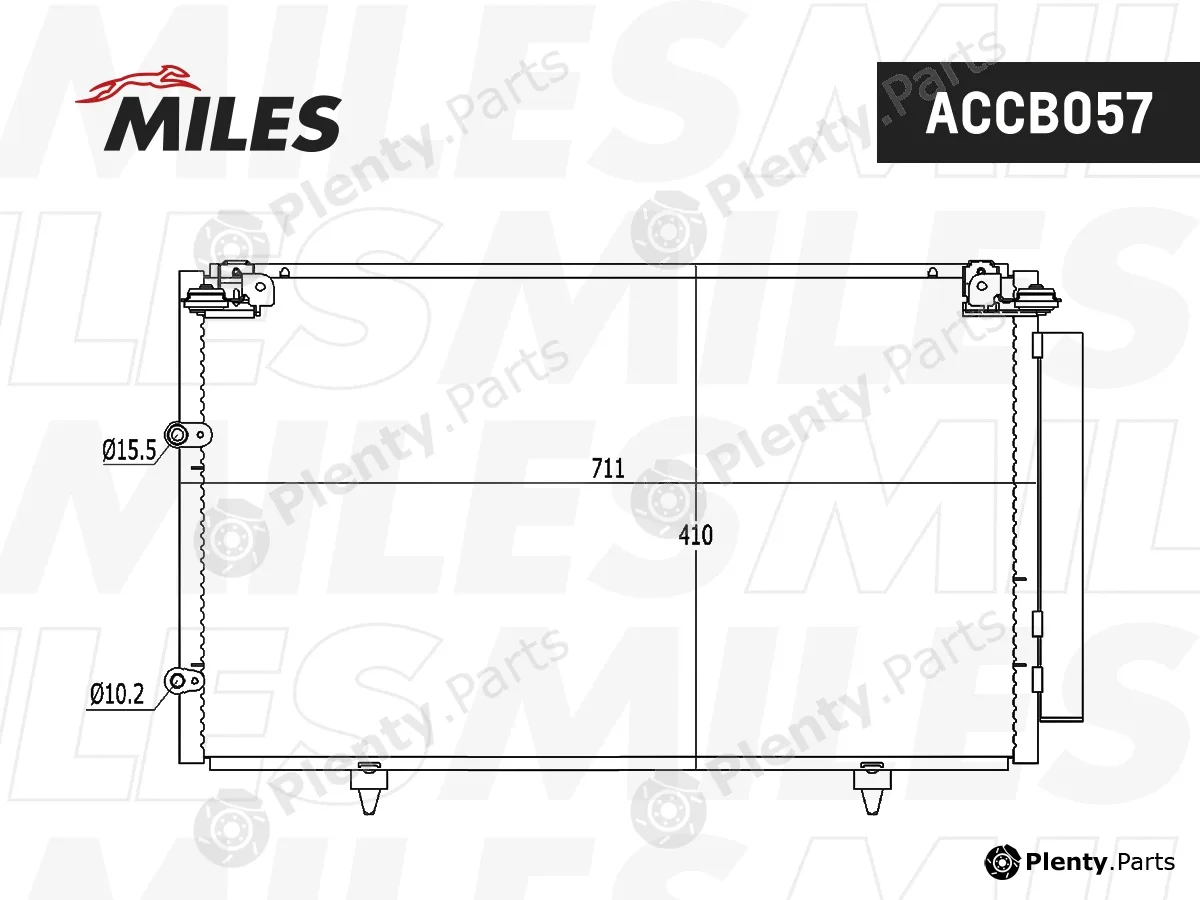 Miles ACCB057 — Condenser, air conditioning