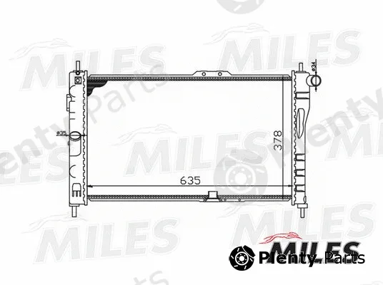Miles ACRM054 — Radiator, engine cooling