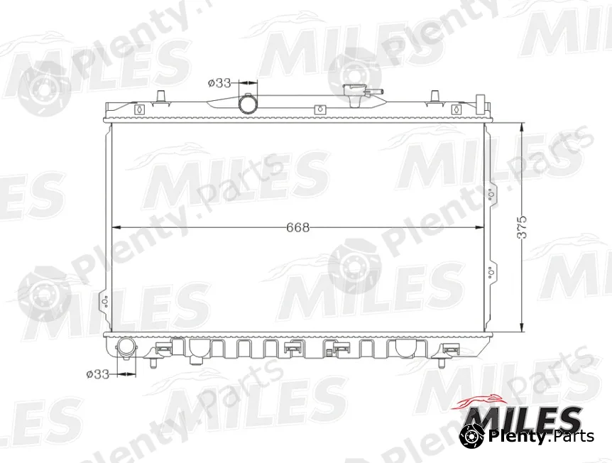 Miles ACRB055 — Radiator, engine cooling
