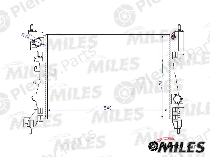Miles ACRM397 — Radiator, engine cooling