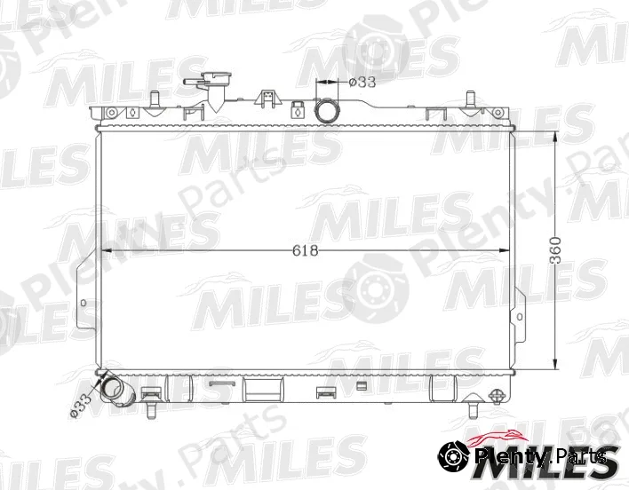 Miles ACRB104 — Radiator, engine cooling