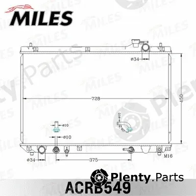 Miles ACRB549 — Radiator, engine cooling